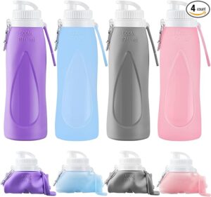  Zopeal-4-Pieces-Collapsible-Water-Bottles