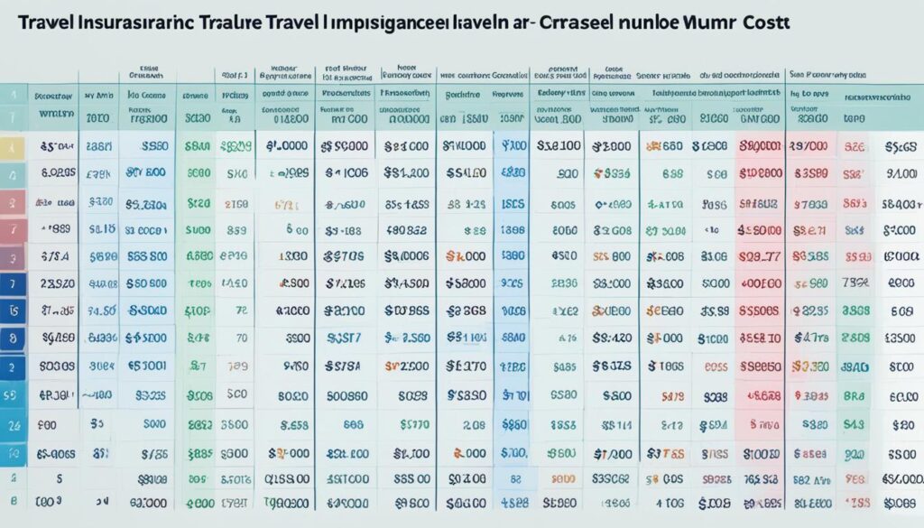 travel insurance cost by number of travelers